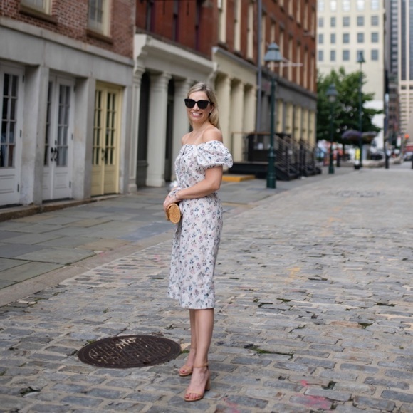 NWT J.Crew Liberty Print Dress Annelise floral Midi New Blogger Favorite Small - Picture 12 of 16